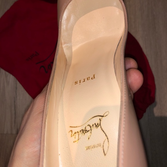 CL Dirditta Patent Platform Red Sole Pump Size 38 - Picture 5 of 8